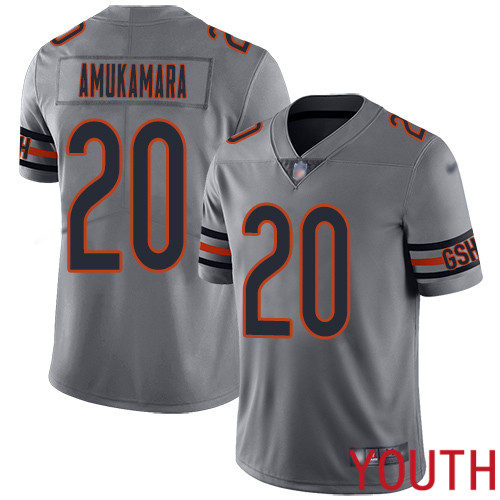 Chicago Bears Limited Silver Youth Prince Amukamara Jersey NFL Football 20 Inverted Legend